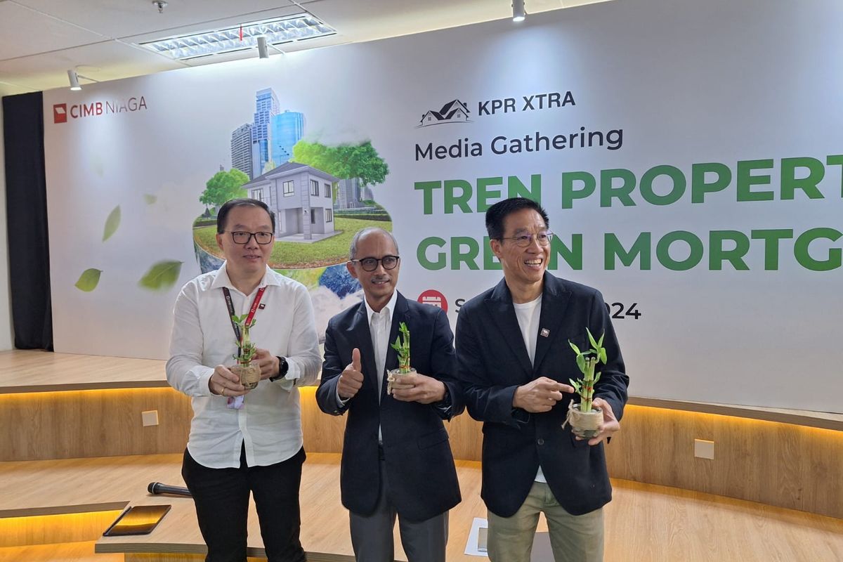 Acara Media Gathering CIMB Niaga Tren Properti dan Green Mortgage 2024 di Jakarta, Senin (1/7/2024). 