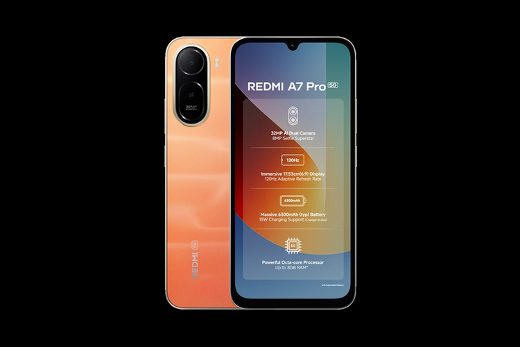 Redmi A7 Pro 5G rilis di India, pada Senin (13/4/2026).
