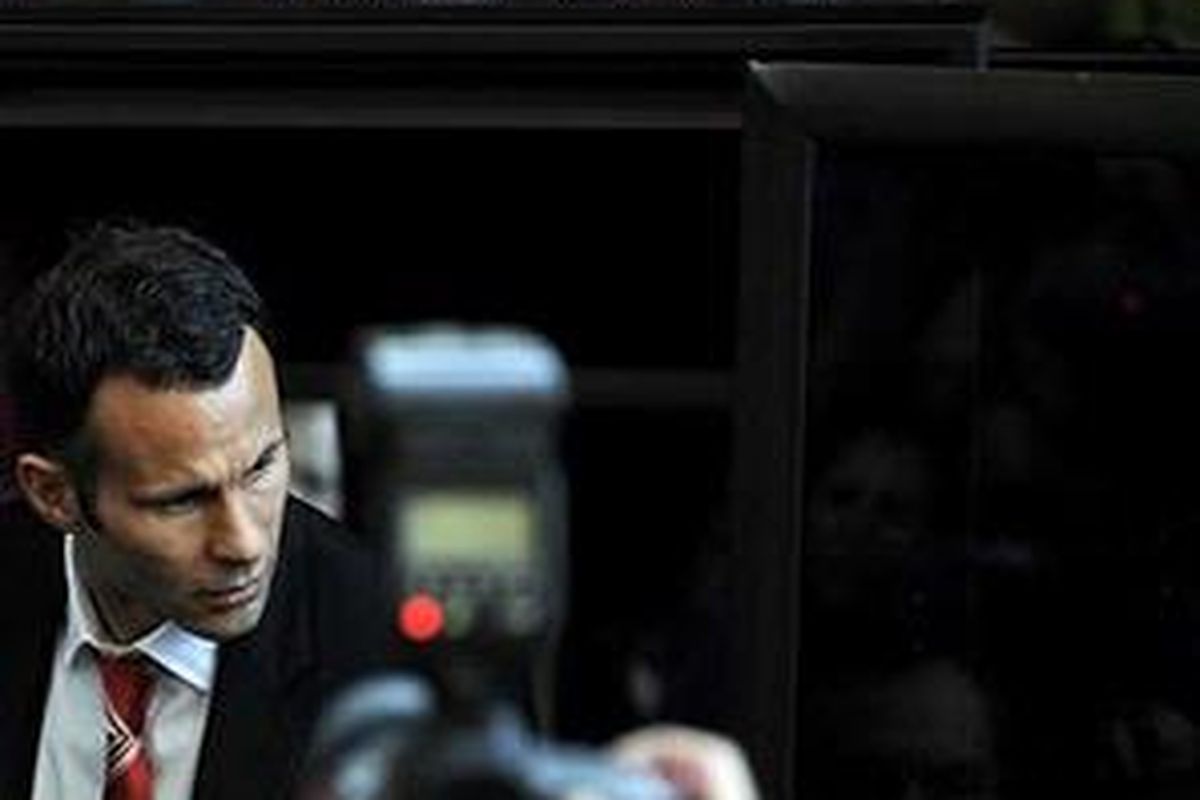 Gelandang Manchester United, Ryan Giggs.