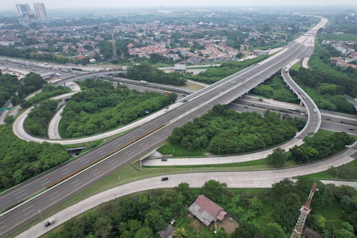 Ilustrasi Jalan Tol Cimanggis-Cibitung 