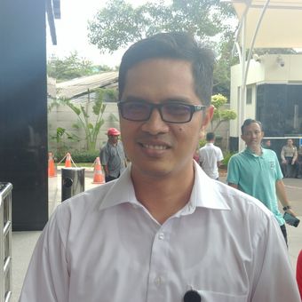 Juru Bicara KPK Febri Diansyah di Jakarta, Senin (8/1/2018).