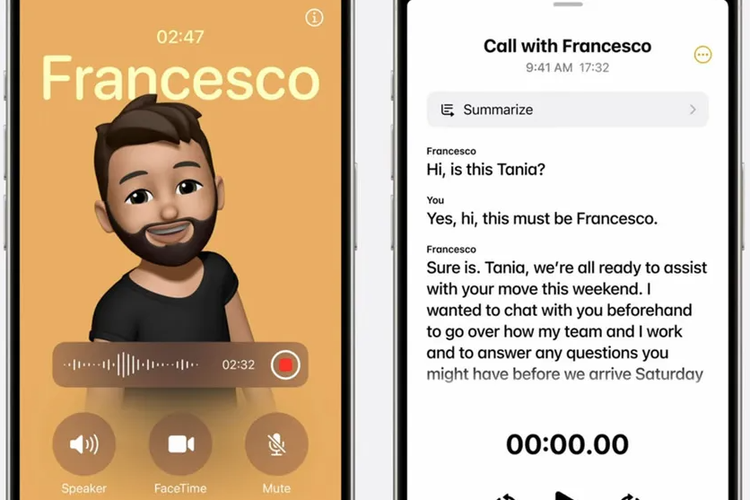 Di iOS 18, pengguna iPhone bakalan bisa merekam panggilan suara native call