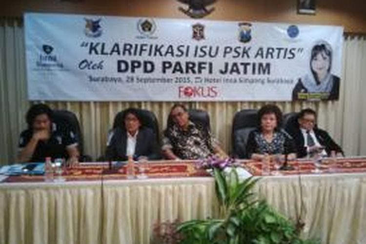 forum klarifikasi Parfi dihadiri pihak BNN dan Polrestabes Surabaya.