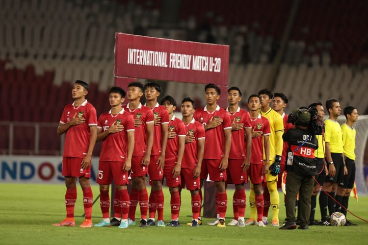Skuad timnas U20 Indonesia. Timnas U20 Indonesia akan menghadapi Irak pada laga perdana Grup A Piala Asia U20 2023 di Tashkent, Uzbekistan, pada Rabu (1/3/2023).