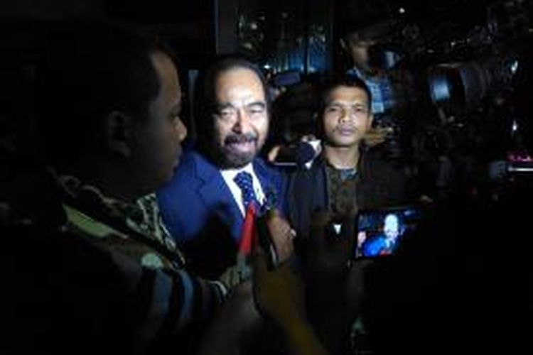 Ketua Umum Partai Nasdem Surya Paloh usai diperiksa di KPK