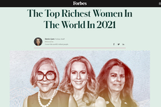 Daftar 10 Perempuan Terkaya di Dunia 2021 Versi Majalah Forbes