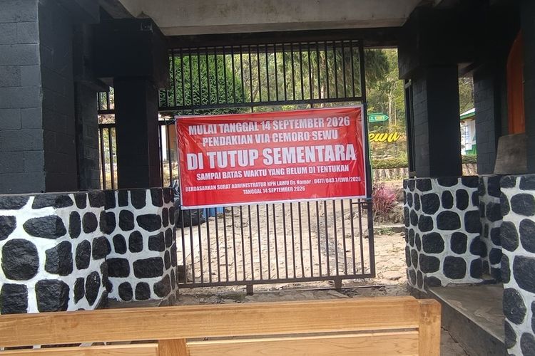 Jalur Pendakian Gunung Lawu Masih Ditutup, Wilayah Utara Terjadi Kebakaran