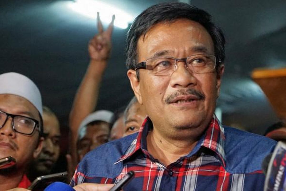 Calon Wakil Gubernur DKI Jakarta Djarot Saiful Hidayat saat menghadiri pagelaran wayang kulit dalam peringatan HUT ke-44 PDI-P, di Kantor DPP PDI-P, Lenteng Agung, Jakarta Selatan, Sabtu (28/1/2017) malam.