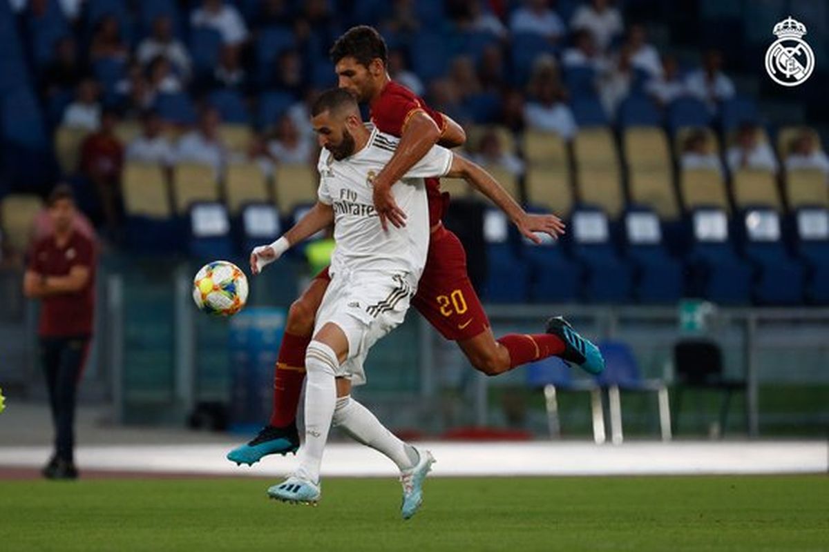 Laga Mabel Green Cup mempertemukan AS Roma vs Real Madrid di Stadion Olimpico, 11 Agustus 2019. 