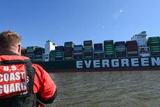 Ever Forward, Kapal Kargo Lainnya dari Evergreen Kandas, Kali Ini di Teluk Chesapeake