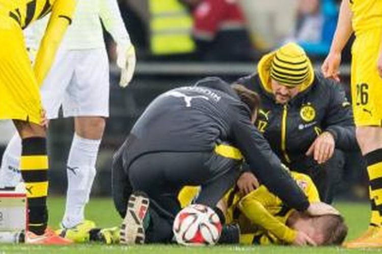 Gelandang Borrusia Dortmund, Marco Reus, mengalami cedera yang membuatnya absen hingga akhir tahun 2014. 