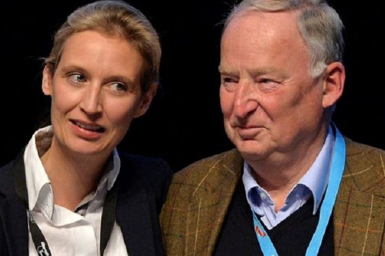 Alice Weidel (kiri) and Alexander Gauland (kanan) akan memimpin AfD dalam pemilu Jerman, September mendatang.
