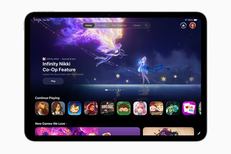 Aplikasi Games di iPadOS 26.