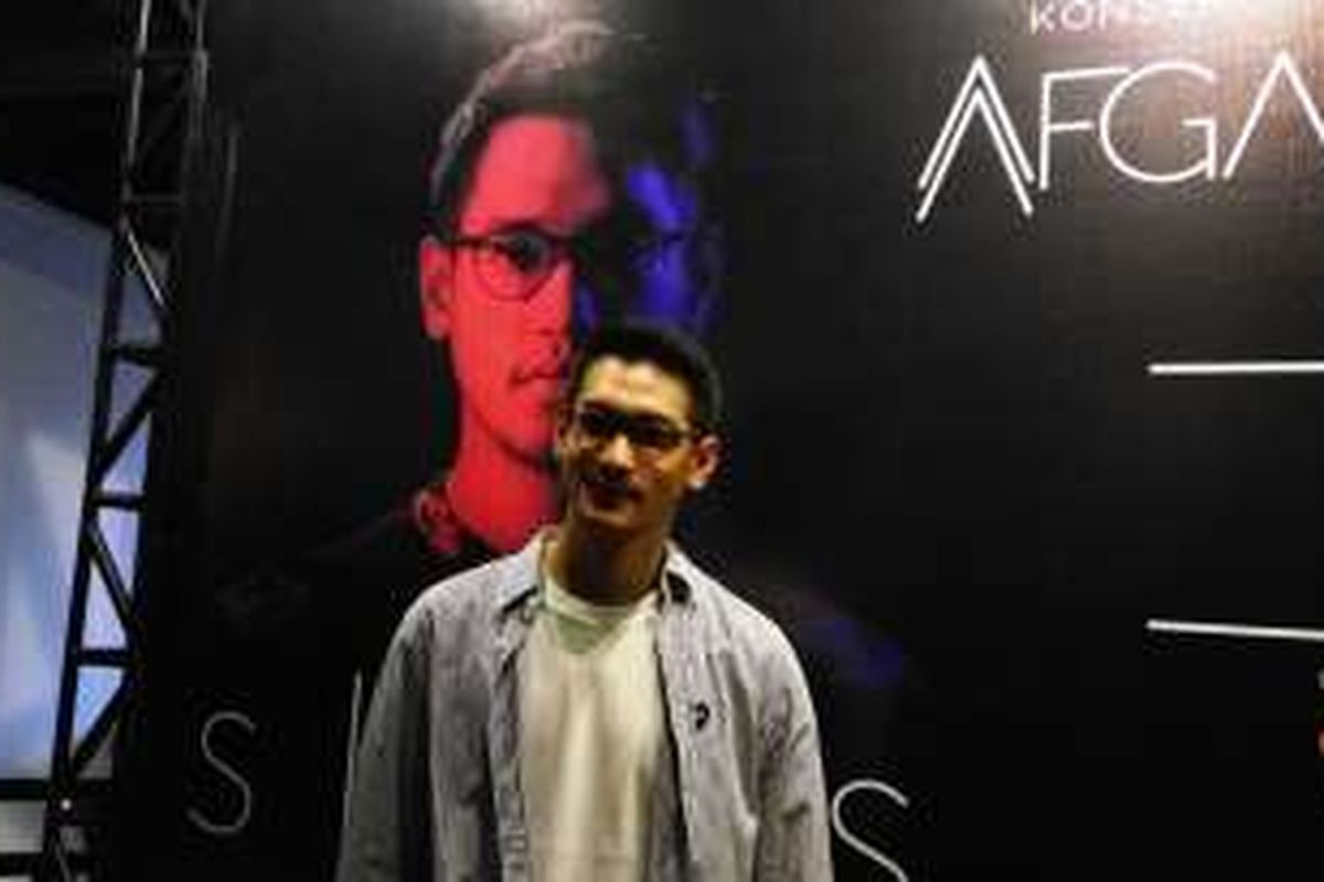 Afgan dalam konferensi pers Konser Afgan 'SIDES' Indonesia Tour 2016 di Bandung, Kamis (21/4/2016).