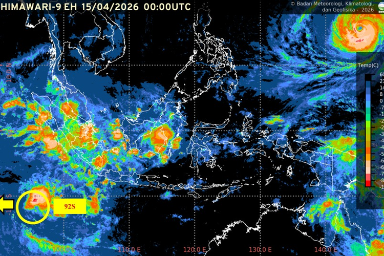 Bibit Siklon 92S Tak Langsung Picu Cuaca Ekstrem di Jateng, Ini Penjelasan BMKG