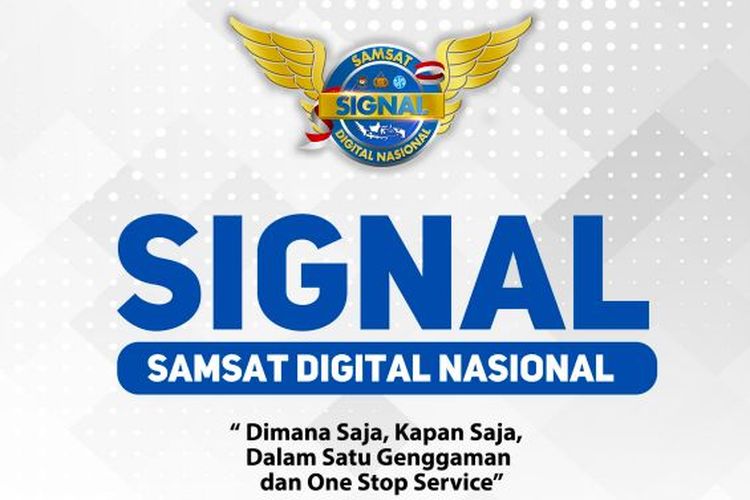 Ilustrasi aplikasi Signal (Samsat Digital Nasional)