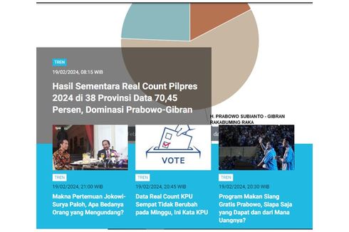 [POPULER TREN] Hasil Sementara Real Count Pilpres 2024 | Prajurit TNI Kawal Gus Iqdam dengan Senjata Laras Panjang