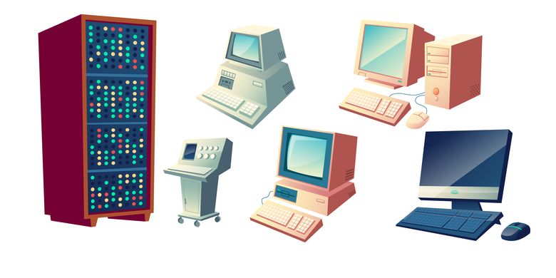 Ilustrasi perkembangan komputer dari masa ke masa