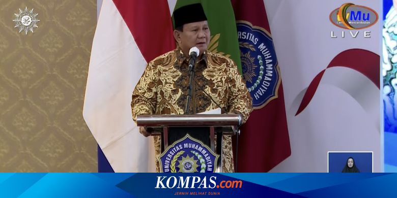 Prabowo Janji Ada Kader Muhammadiyah Isi Kursi Menteri jika Jadi Presiden