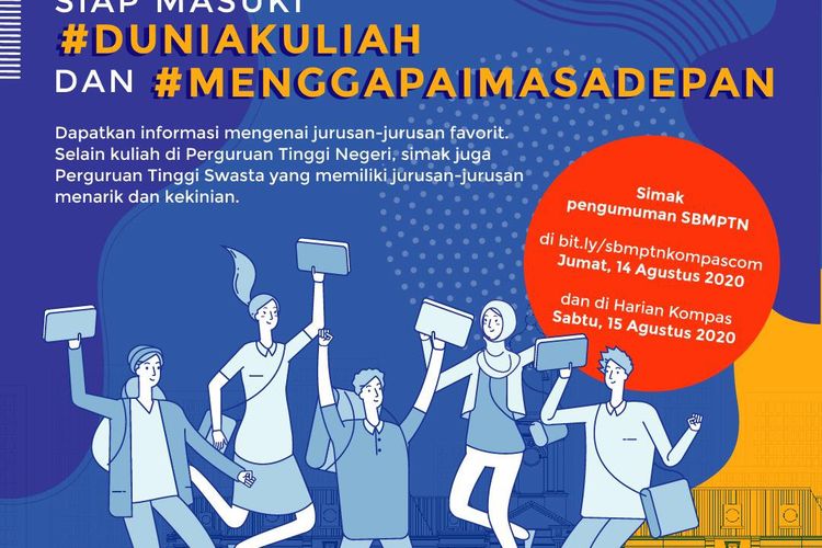 Pengumuman SBMPTN 2020 di Kompas.com dan Harian Kompas