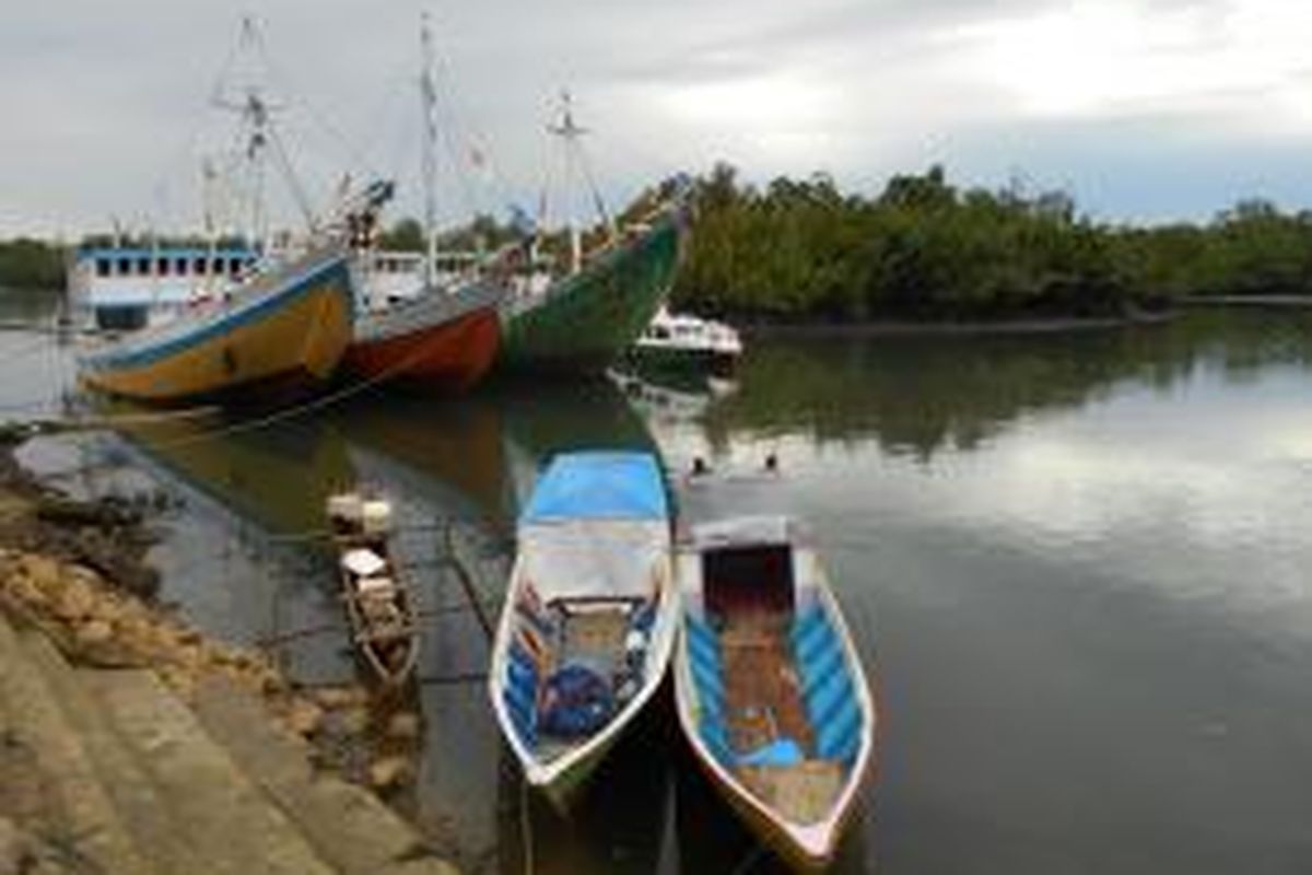 Dermaga di Terminabuan jadi pusat aktivitas masyarakat Sorong Selatan, Papua Barat.