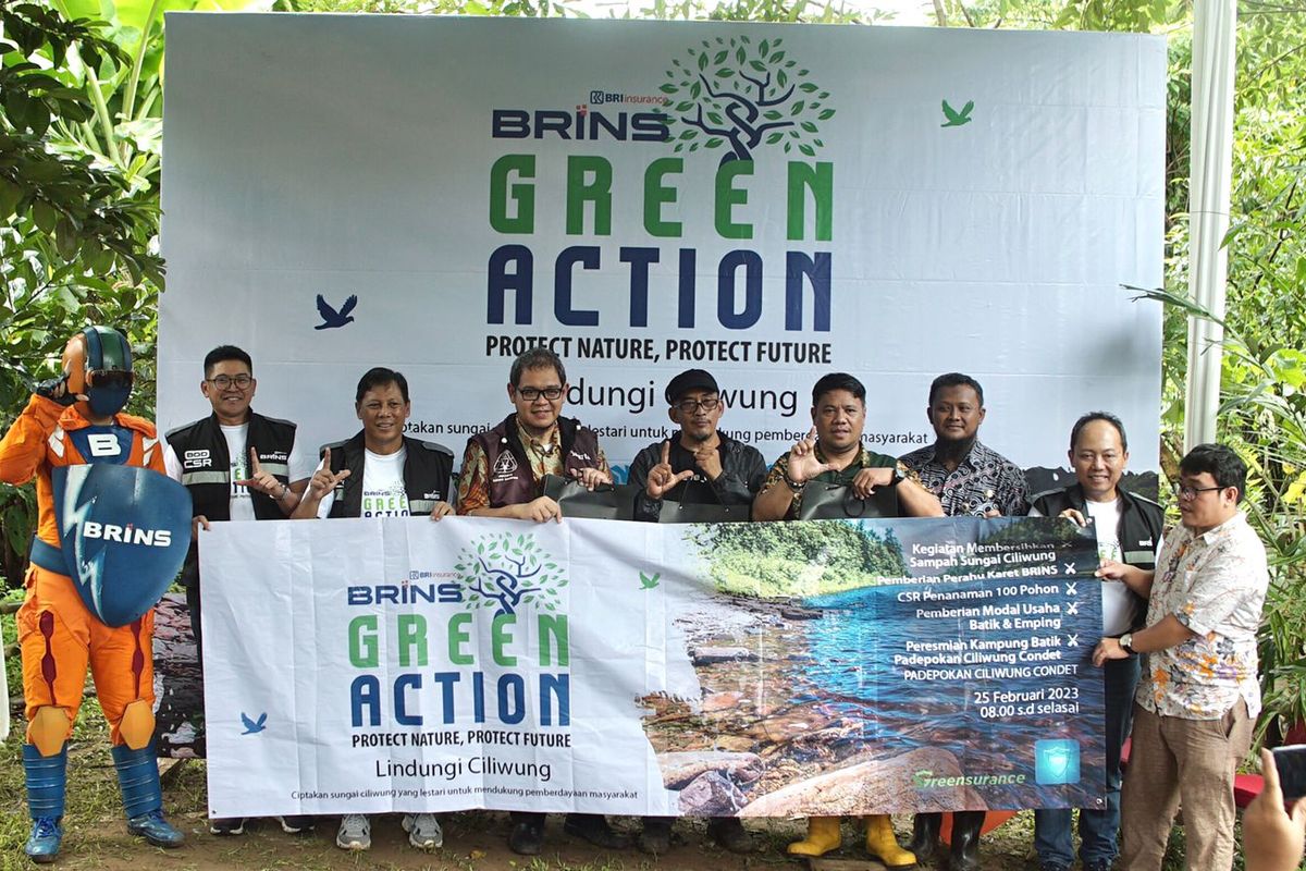 Kegiatan CSR yang digear BRINS bertema BRINS Green Action #LindungiCiliwung. 