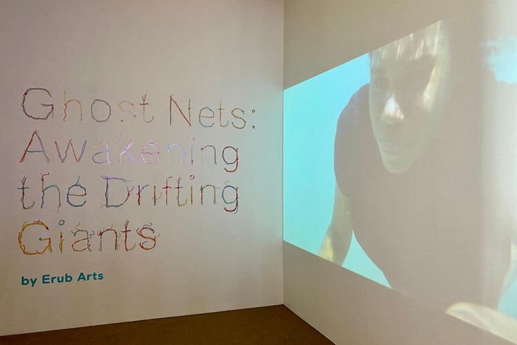 Museum MACAN di Jakarta Barat menggelar open house pada 20 Mei-4 Juni 2023, yang menampilkan karya seni bertajuk Ghost Nets: Awakening the Drifting Giants, ciptaan penduduk Selat Torres.
