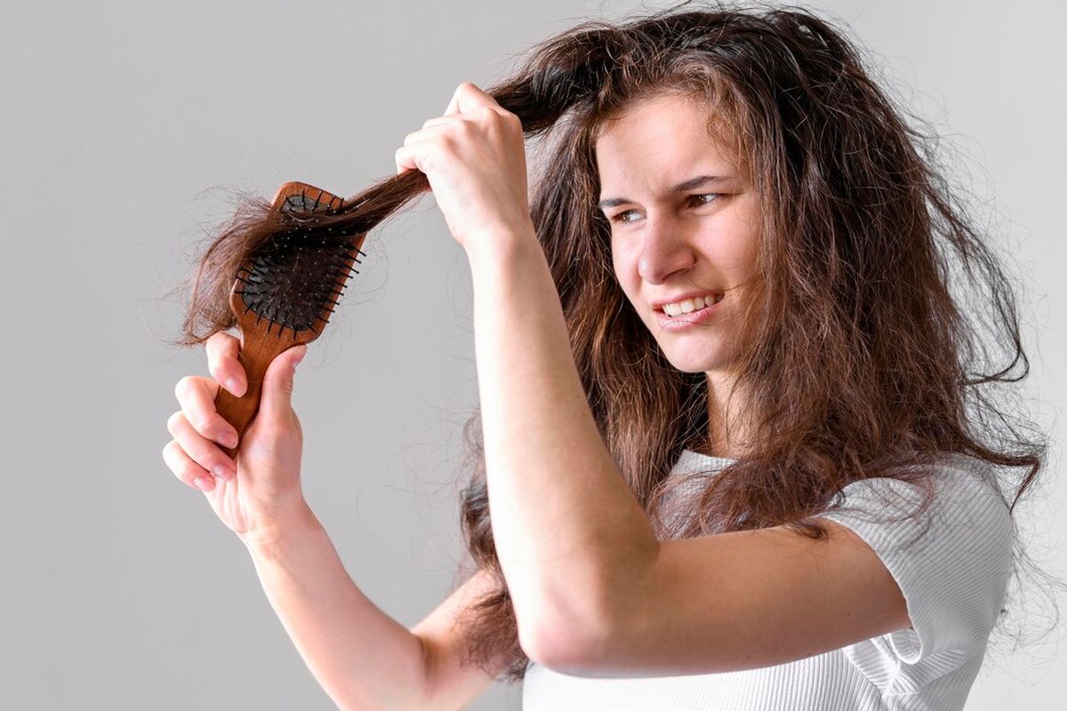 ilustrasi rambut rusak, perawatan rambut rusak