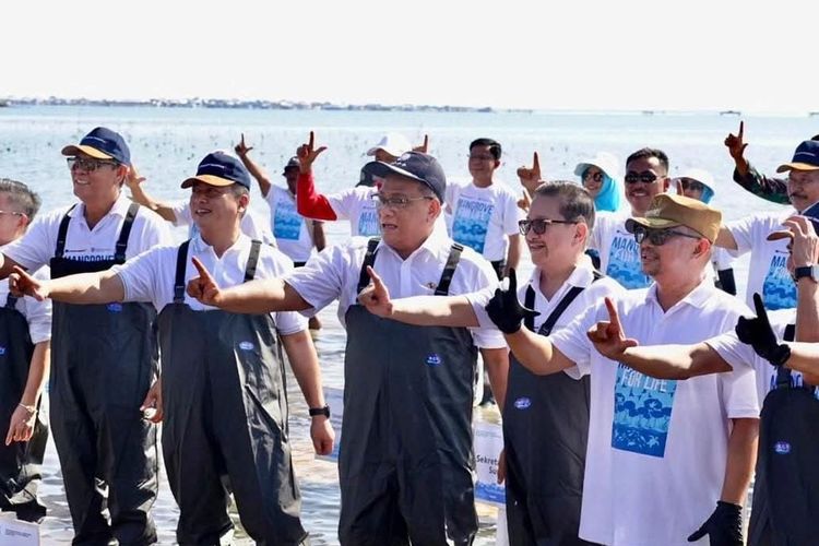 Tobat Ekologis, Menteri Lingkungan Hidup Tanam Mangrove di Sumbawa