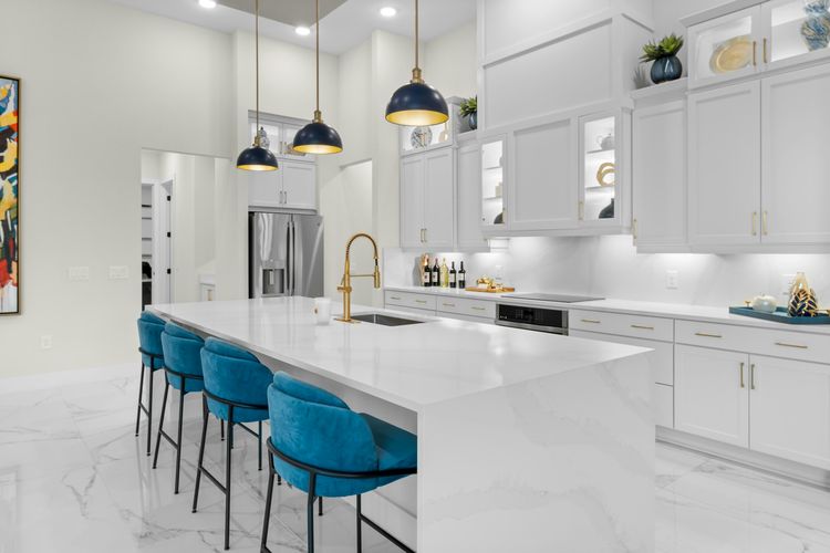 Ilustrasi dapur putih.