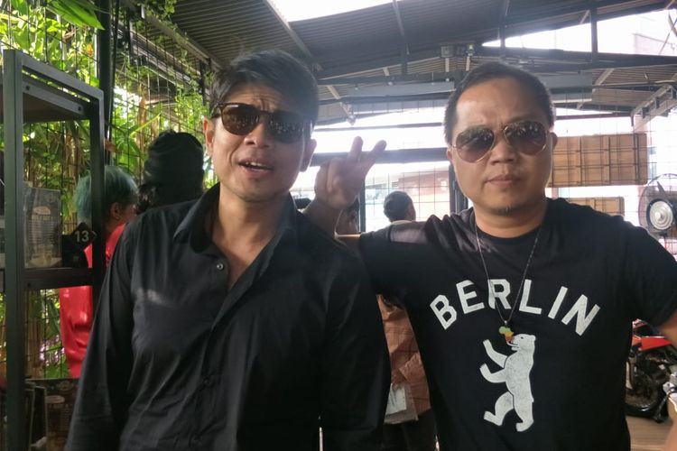 Baim dan Sandhy Sondoro saat ditemui di kawasan Kemayoran, Jakarta Pusat, Kamis (27/2/2020).