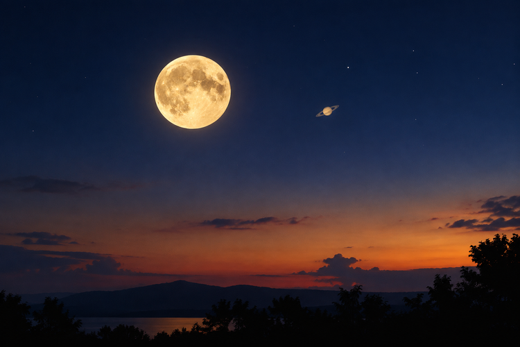 Bulan Purnama dan Saturnus Berdekatan 26-27 September 2026, Bisa Dilihat dari Indonesia?