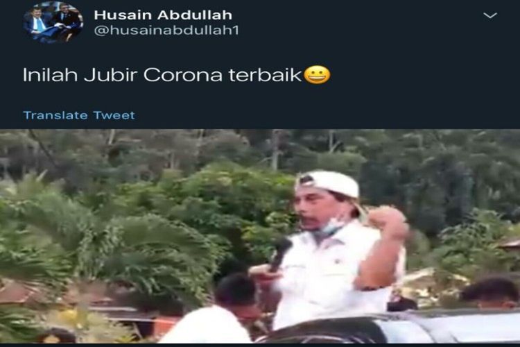 Tangkapan layar video Bupati Boltim saat sosialisasi cegah Covid-19