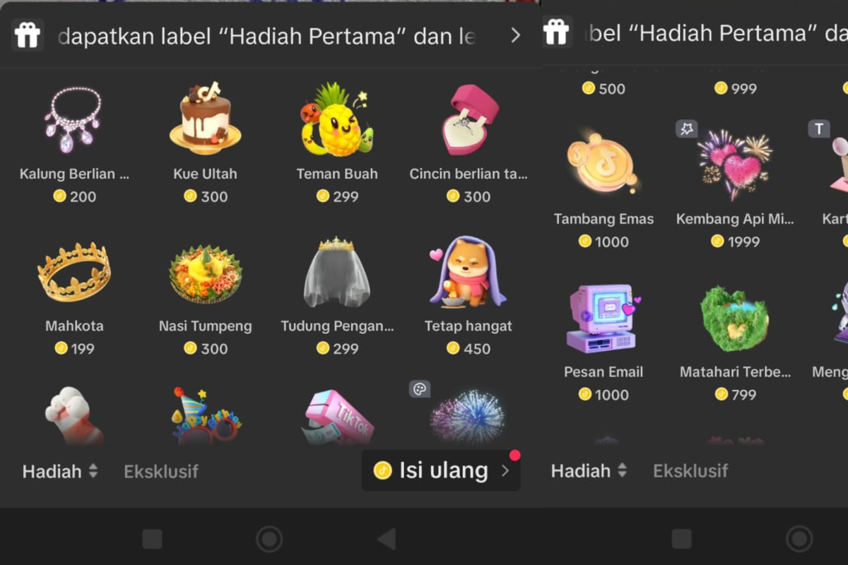 Ilustrasi Gift TikTok