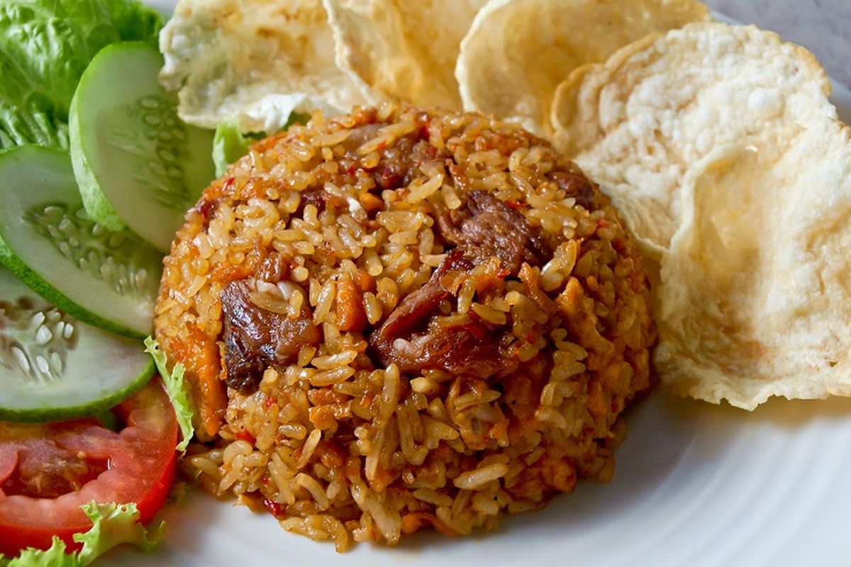 Ilustrasi nasi kebuli.