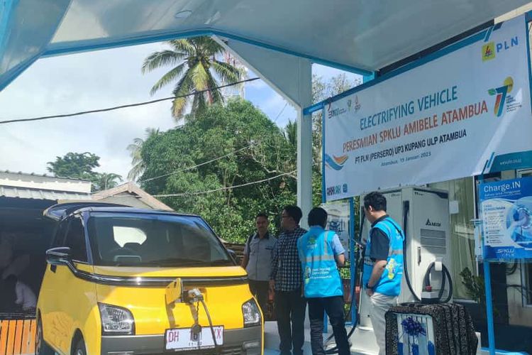 Stasiun Pengisian Kendaraan Listrik Umum (SPKLU) di Kabupaten Belu, Nusa Tenggara Timur (NTT)