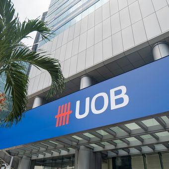Ilustrasi bank UOB atau United Overseas Bank.