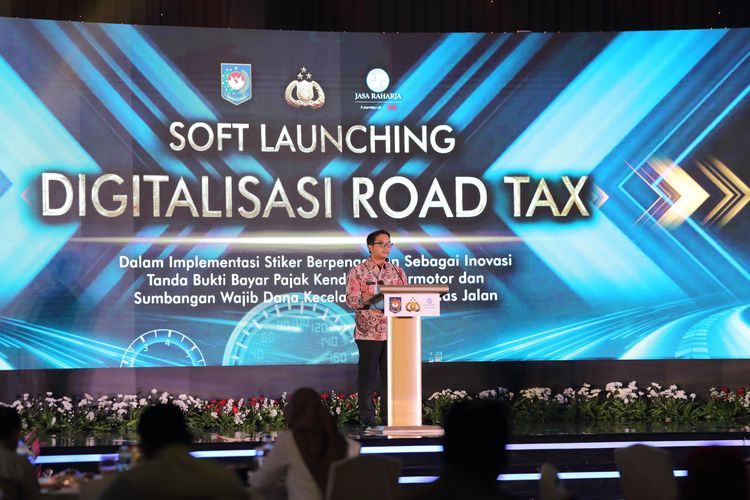 Launching program digitalisasi road tax, Senin (18/10/2021)