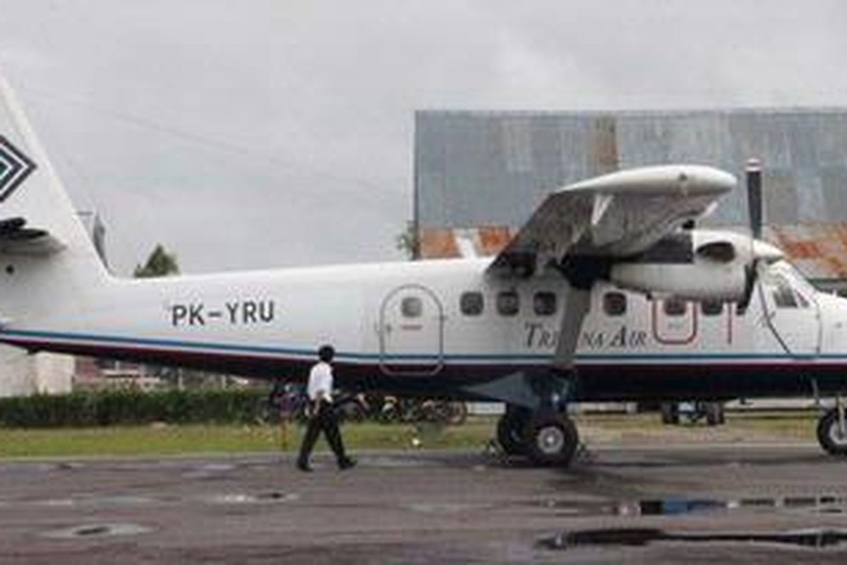 Ilustrasi Pesawat Trigana Air.