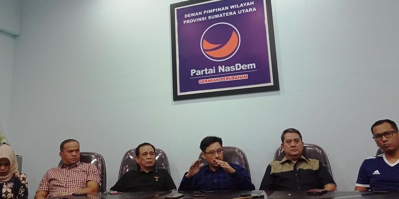 Ketua DPW Nasdem Sumatera Utara, Iskandar ST mengatakan, hampir seluruh kader di Sumut akan mendukung Surya Paloh menjadi ketua umum kembali, Rabu (6/11/2019)