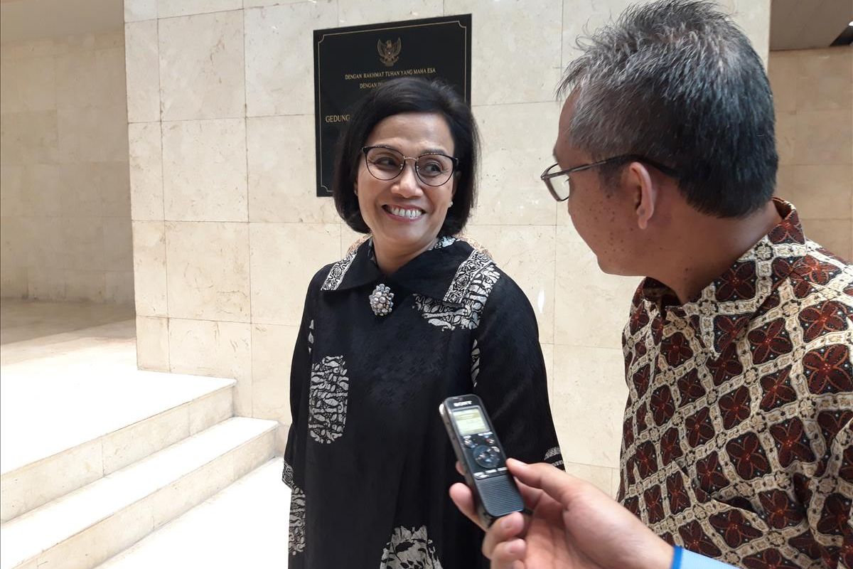 Menteri Keuangan Sri Mulyani Indrawati di Jakarta, Kamis (4/7/2019).