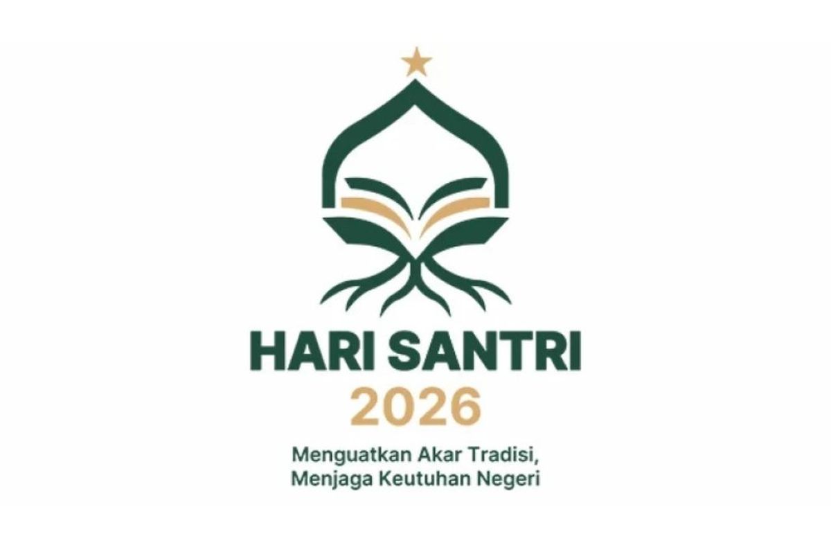 Logo dan tema Hari Santri 2026 PBNU.