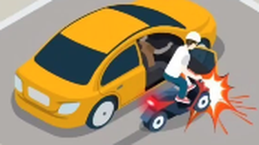 Jangan Asal Buka Pintu Mobil, Pengendara Motor Jadi Korban