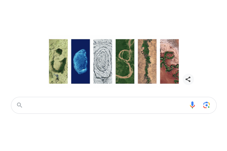 Google Doodle Hari Bumi 2024 hari ini  menyoroti keindahan alam, keanekaragaman hayati, dan sumber daya bumi. 