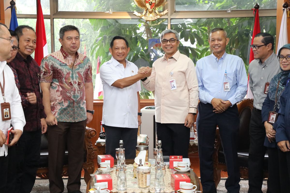Ketua Komisi Pemberantasan Korupsi (KPK) Setyo Budiyanto menemui Menteri Dalam Negeri (Mendagri) Muhammad Tito Karnavian di Kantor Pusat Kementerian Dalam Negeri (Kemendagri), Jakarta, Kamis (7/8/2025).