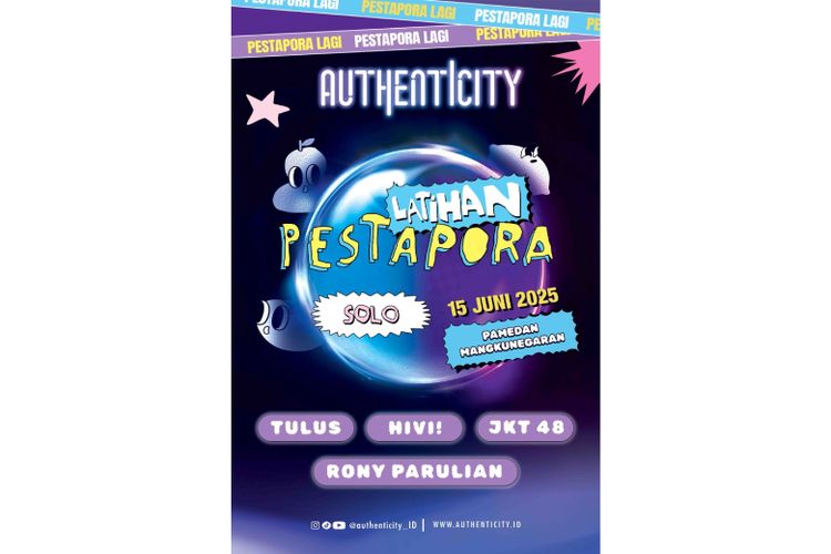 Authenticity gelar Latihan Pestapora di Solo. 