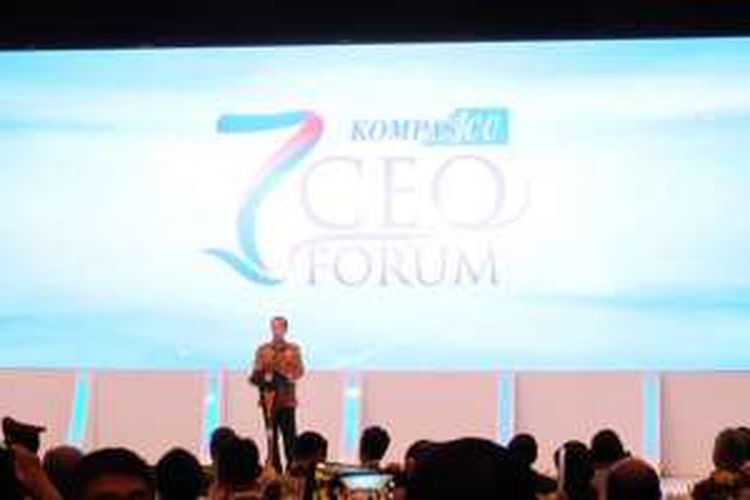 Presiden Joko Widodo menjadi pembicara kunci dalam Kompas 100 CEO Forum, Kamis (24/11/2016) di JCC Jakarta.