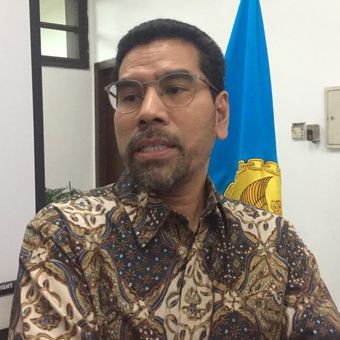 Komisioner Komnas HAM. Amiruddin, dalam konferensi persnya di kantor Komnas HAM, Jakarta Pusat, Selasa (16/7/2019). 