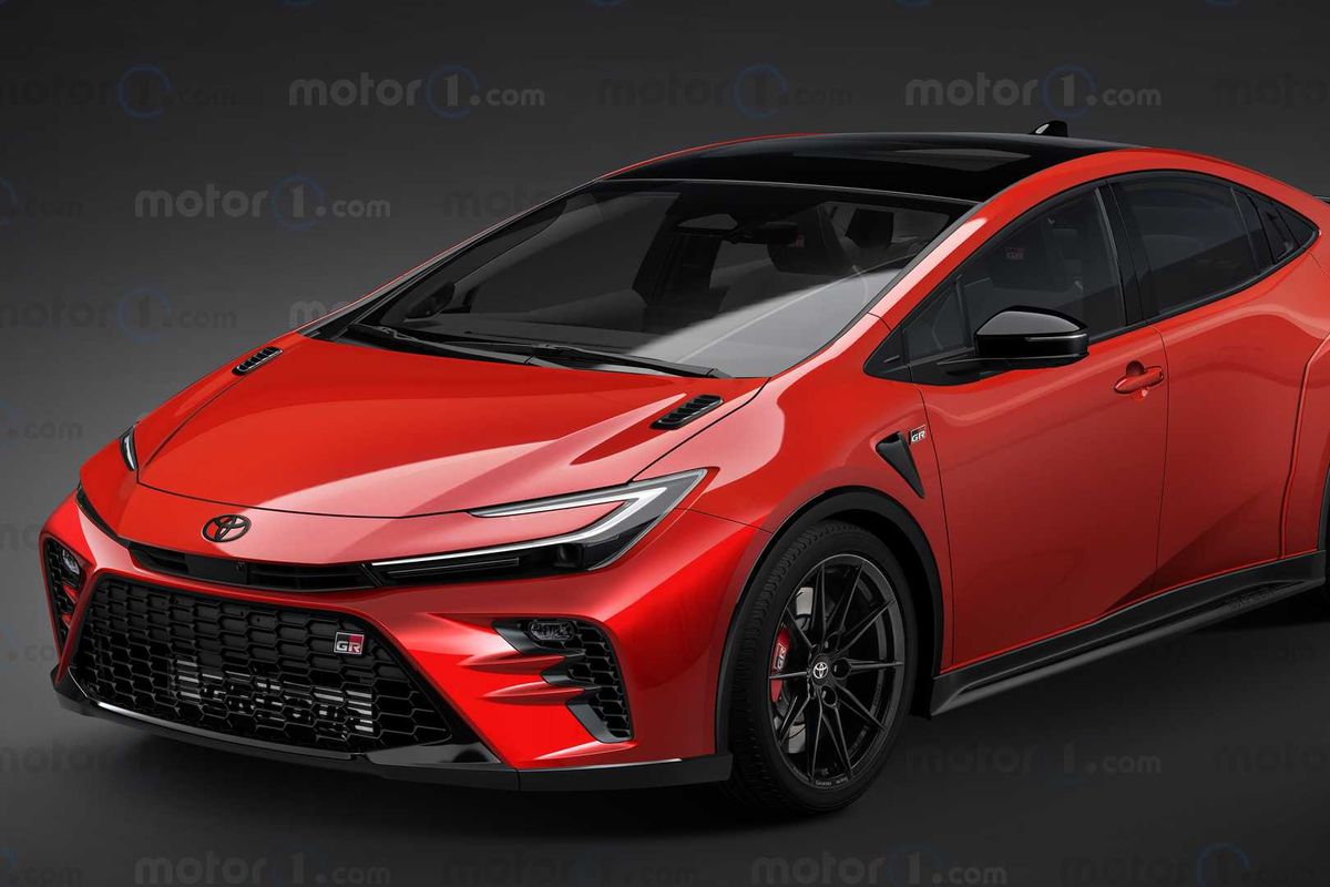 Toyota GR Prius yang didesain oleh Motor1.com