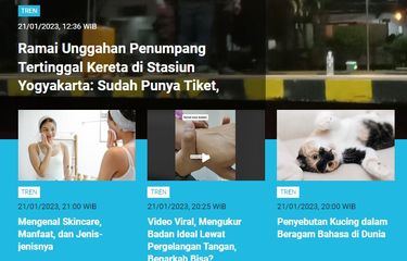 Populer Tren sepanjang Sabtu (21/1/2023) hingga Minggu (22/1/2023) adalah soal penumpang yang tertinggal kereta di Stasiun Yogyakarta.